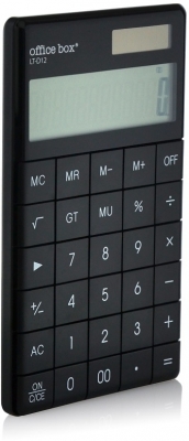 Calculator de birou plat Office box, LT-D12, negru, 12 cifre